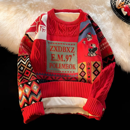 Charles - Tyylikäs, vapaasti neulottu joulupaita naisille