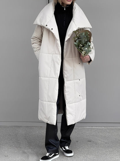 Adaline - Pitkä, lämmin, topattu takki naisille