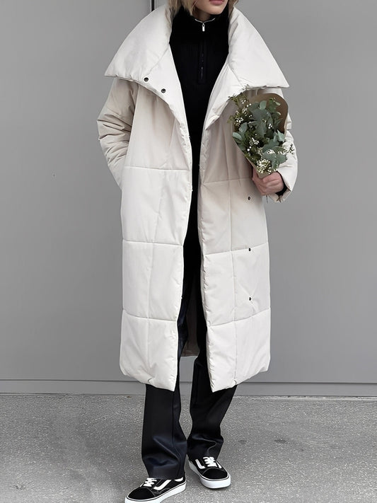 Adaline - Pitkä, lämmin, topattu takki naisille