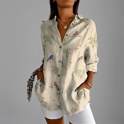 Annick - Elegantti pitkähihainen naisten pusero