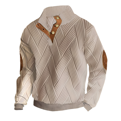 Austin - Retro-neulepusero tyylikkäällä painatuksella miehille