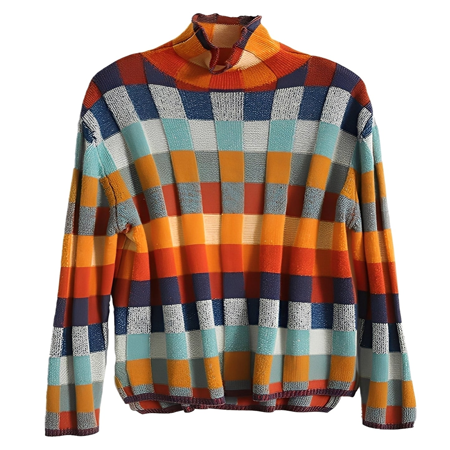 Katherine - Tyylikäs Patchwork-villapaita kashmirista naisille