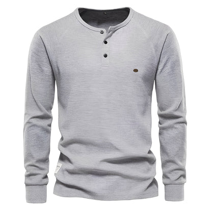 Joachim - Pitkähihainen vohvelikangas paita miehille