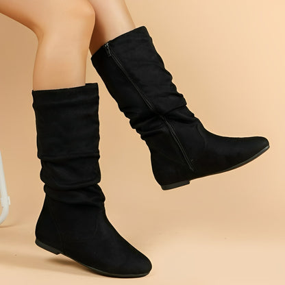 Abayomi - Naisten vetoketjulliset puolipitkät saappaat