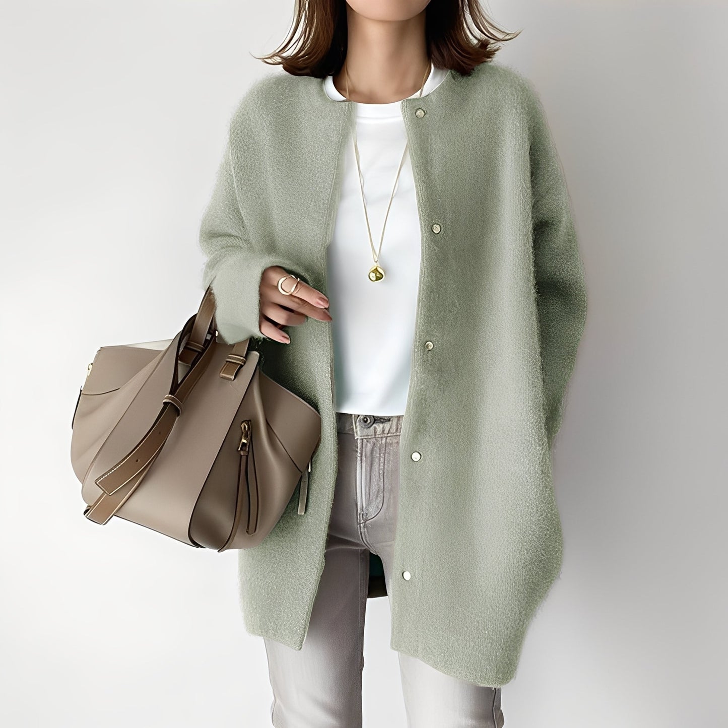 Lucille - Talvinen elegantti ja lämmin neuletakki naisille