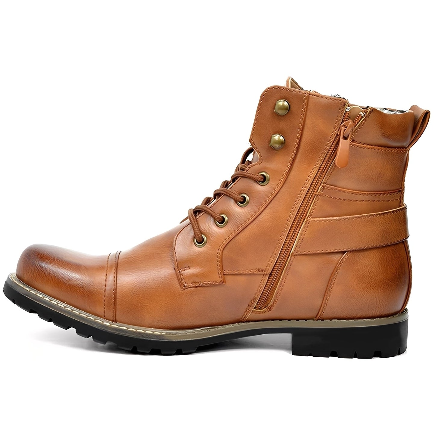 Jeremy - Retro-nauhasaappaat nahasta miehille