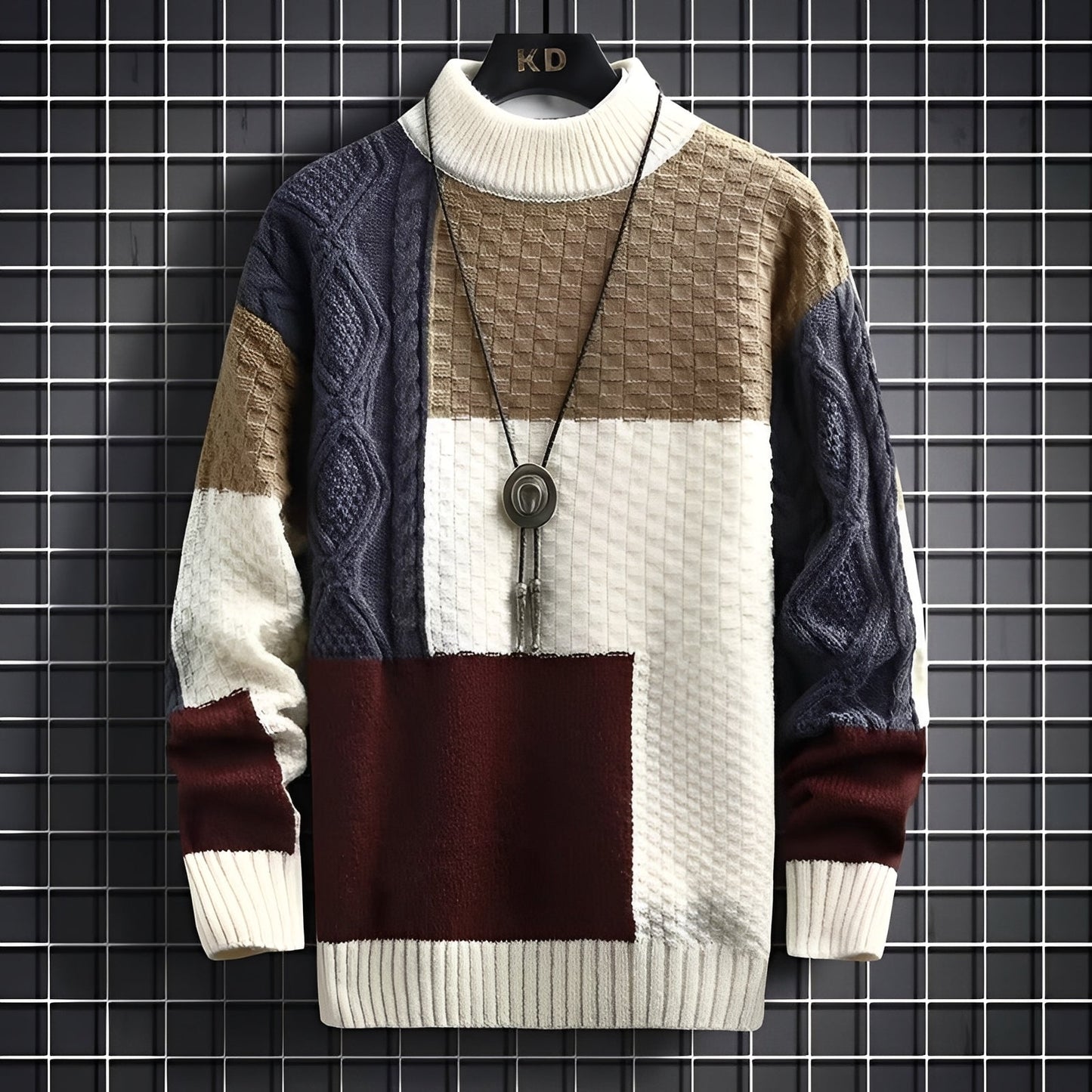 Jonathan - Tyylikäs, rento istuva villapaita miehille