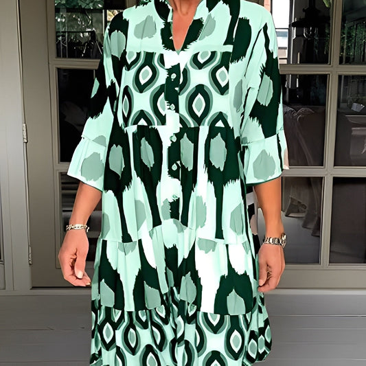 Floriane - Väljä kuvioitu mekko naisille