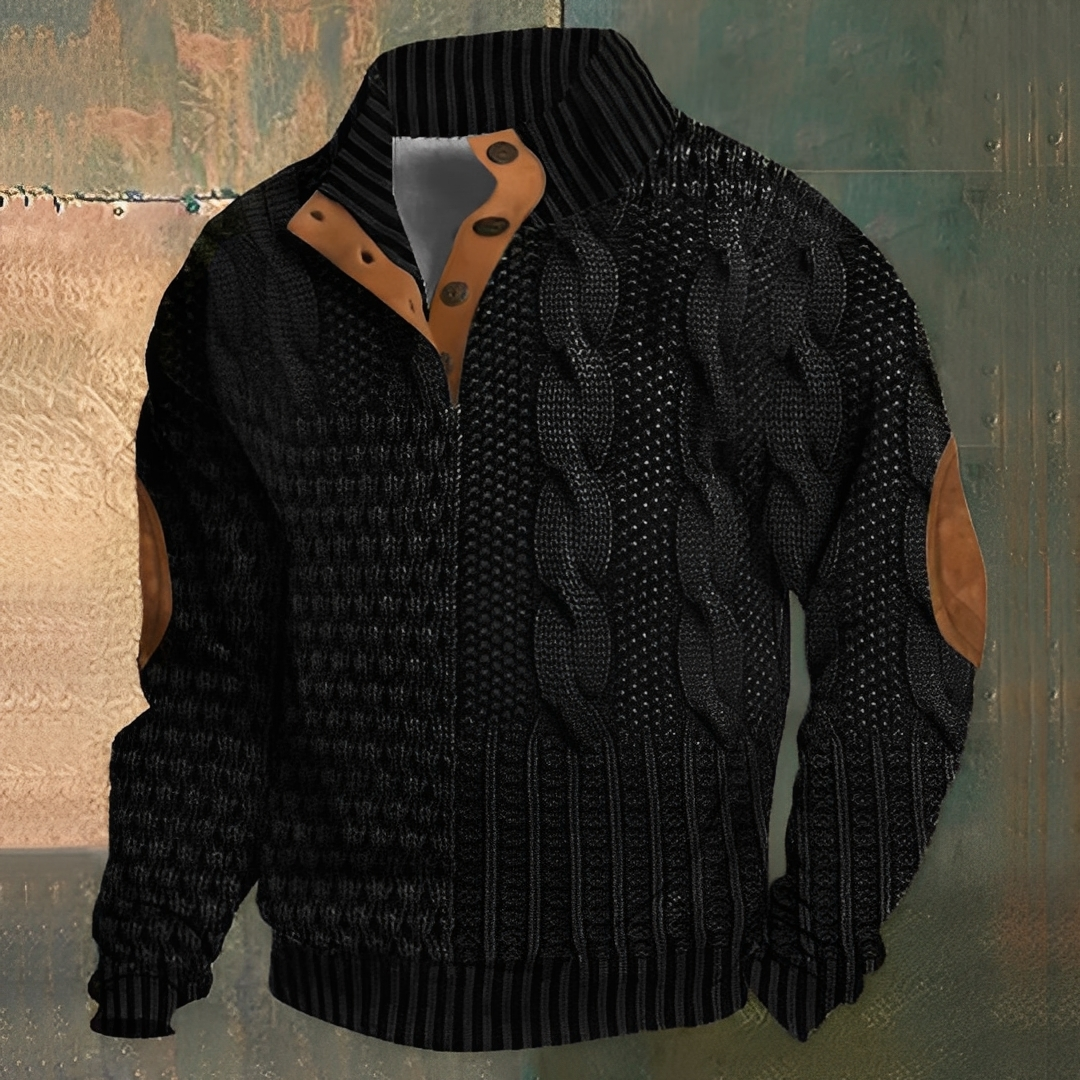 Nazaire - Miesten 3D-painettu kuviollinen villapaita