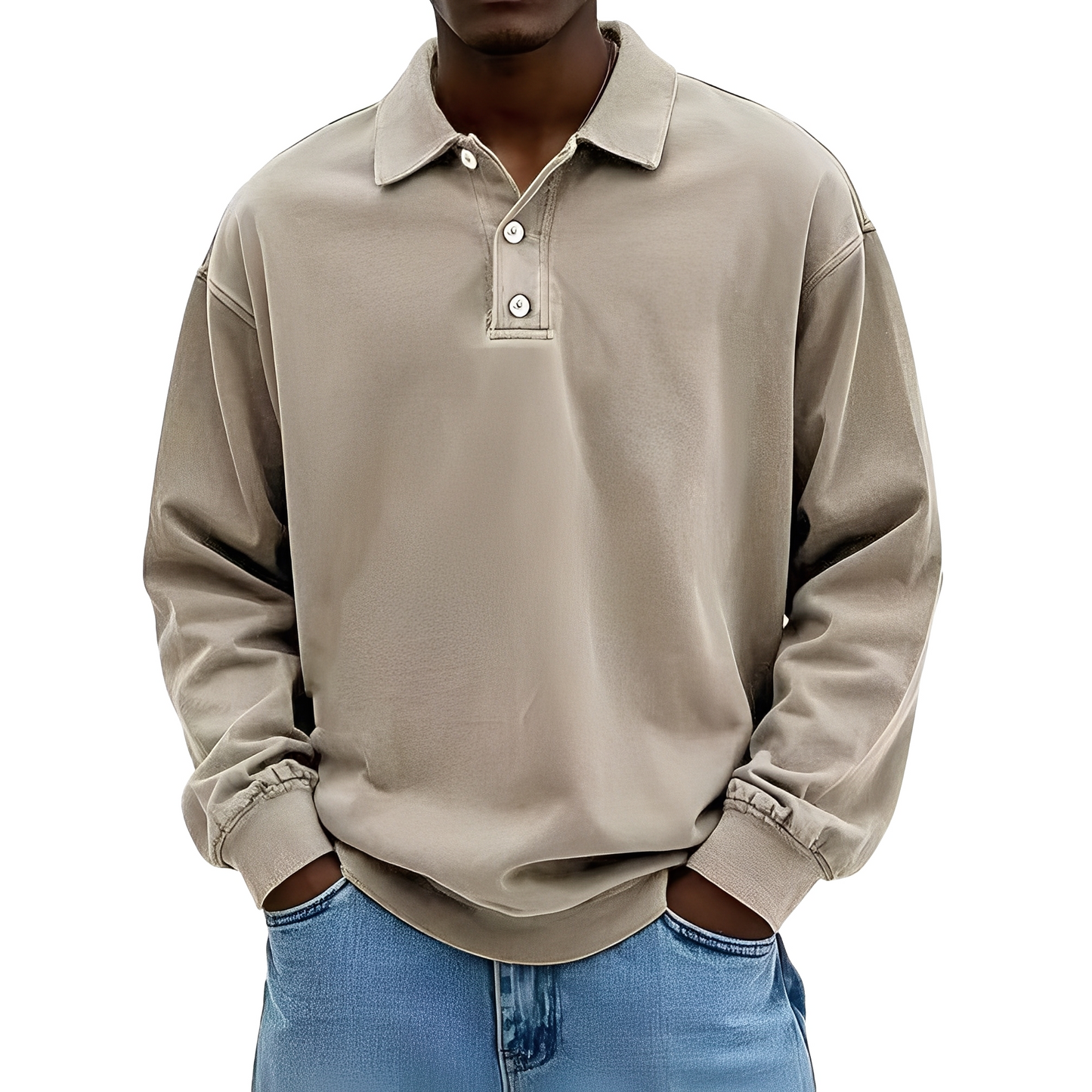 Chris - Klassinen paksu pitkähihainen paita miehille