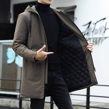 Derren - Rento, kevyt takki hupulla miehille