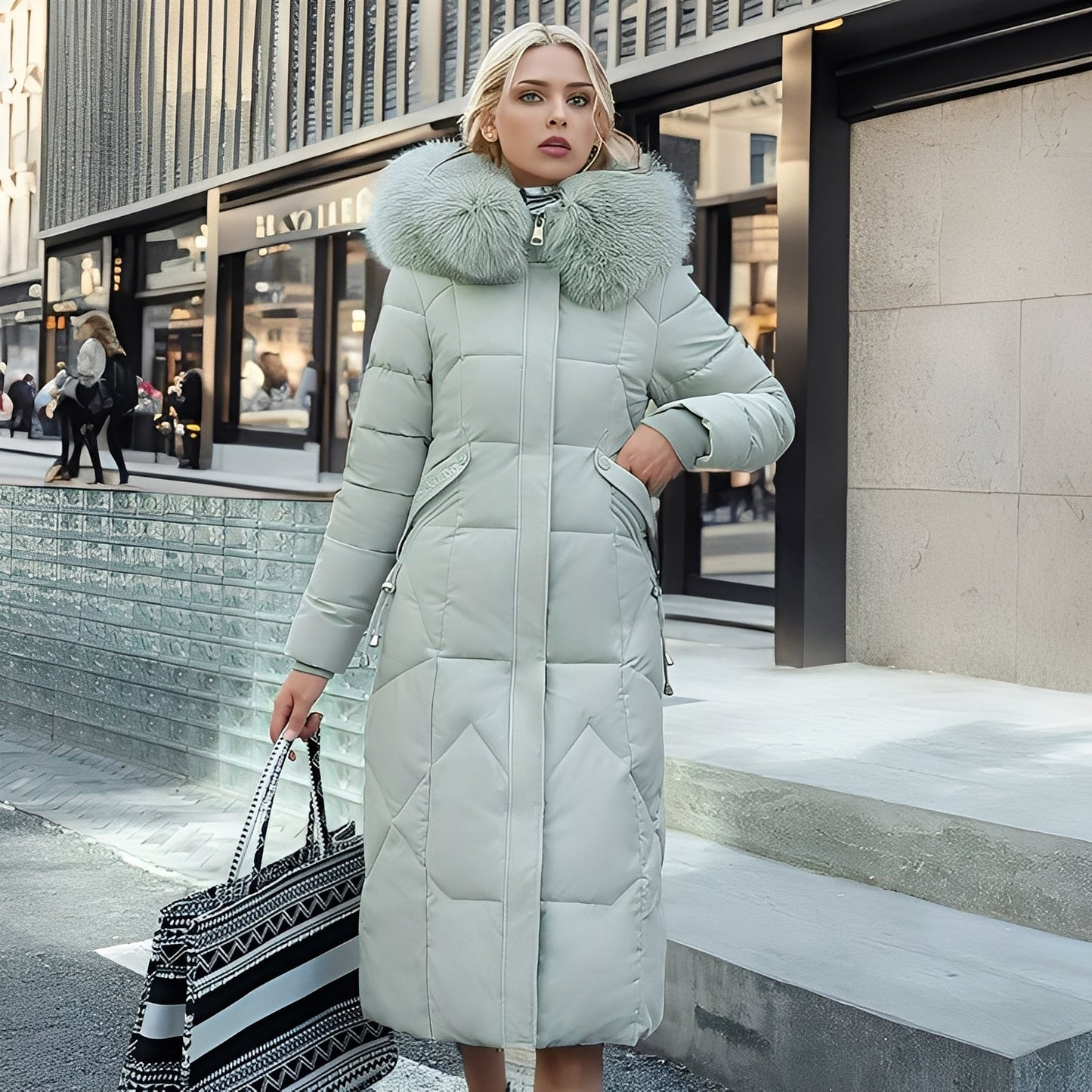 Rachel - Tyylikäs, kapea takki hupulla naisille