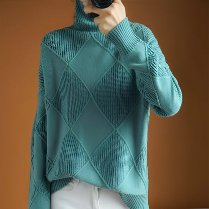 Mariette - Talvinen naisten oversize-poolopaita