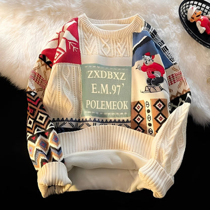 Charles - Tyylikäs, vapaasti neulottu joulupaita naisille