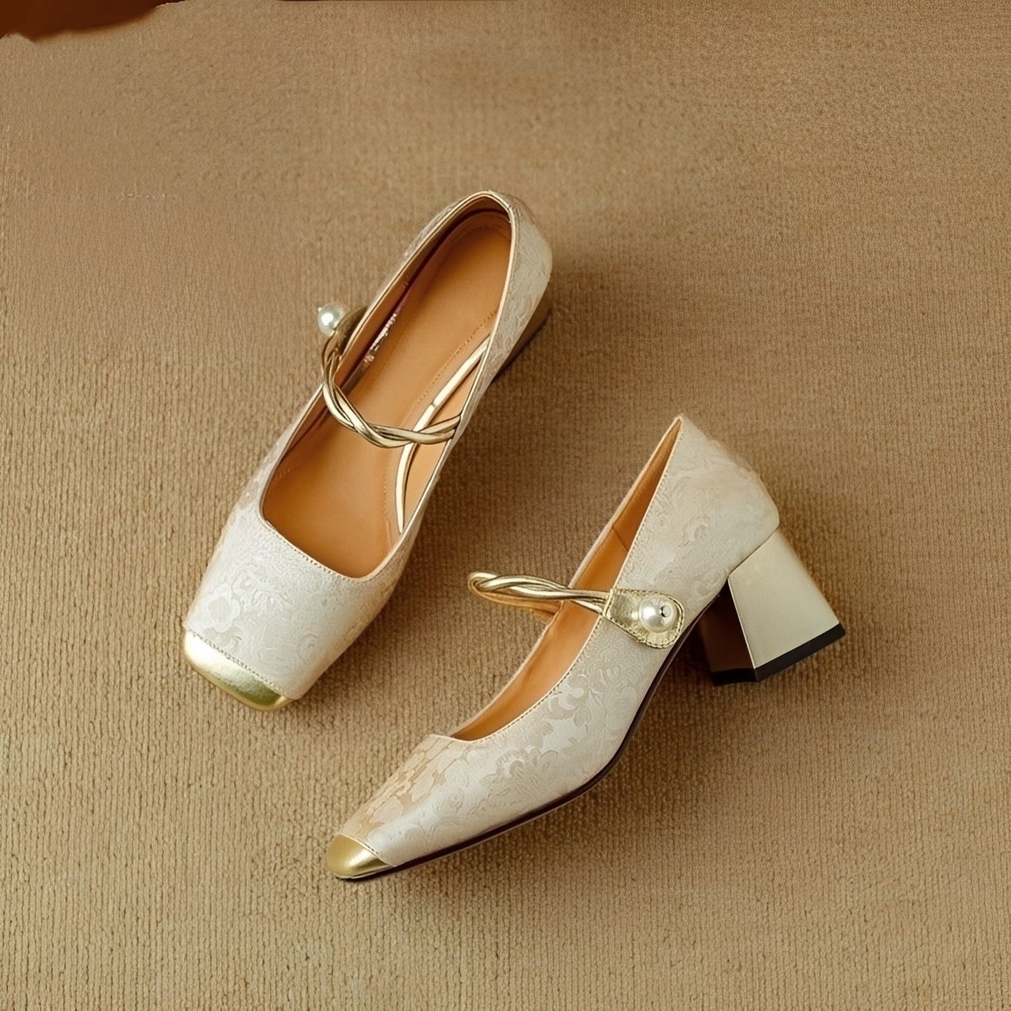 Rhonda - Tyylikkäät luksus-korkokengät kaiverruksella naisille