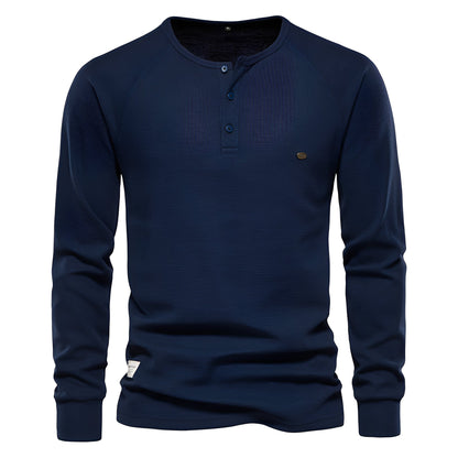 Joachim - Pitkähihainen vohvelikangas paita miehille