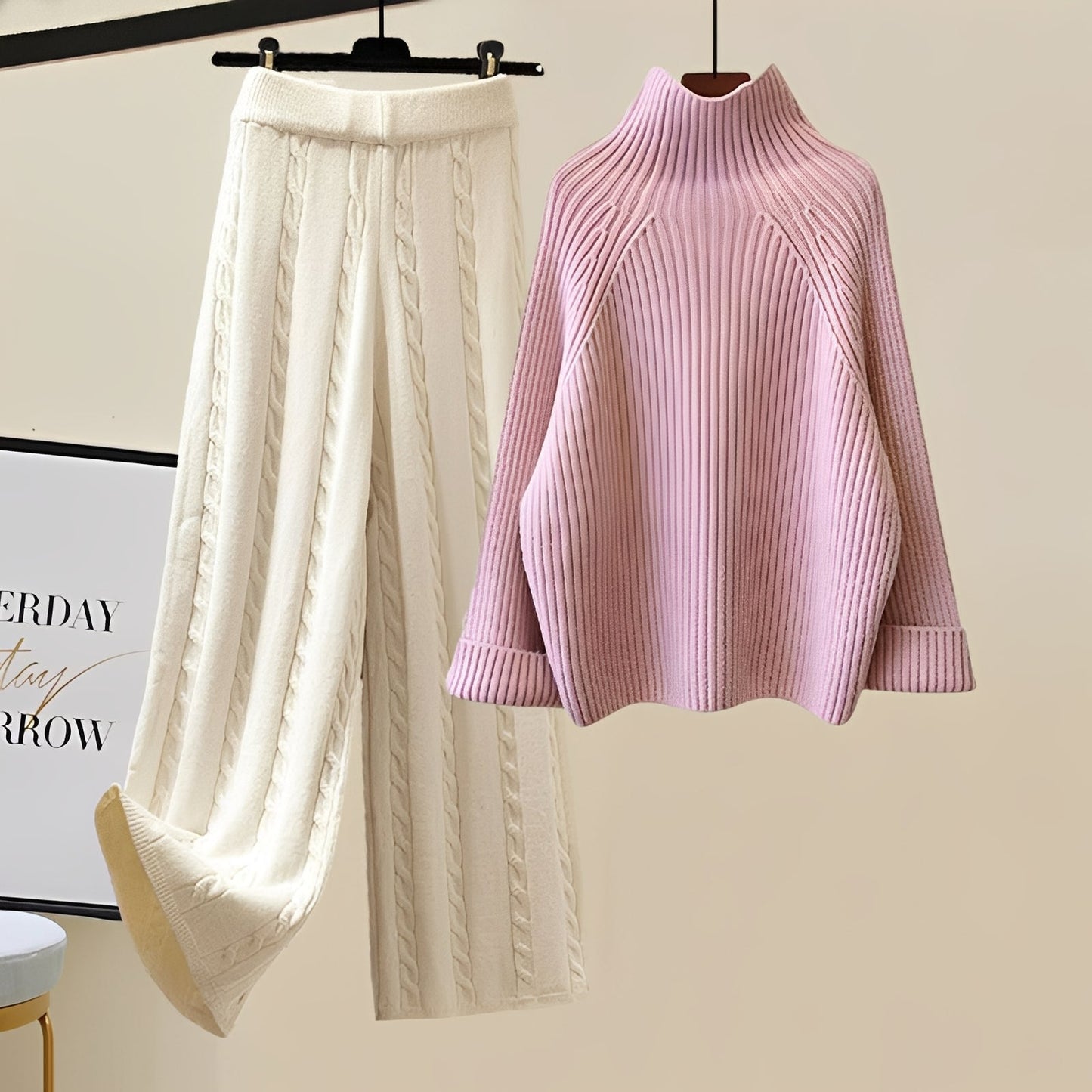 Lucie - Tyylikäs 3-osainen neulesetti naisille