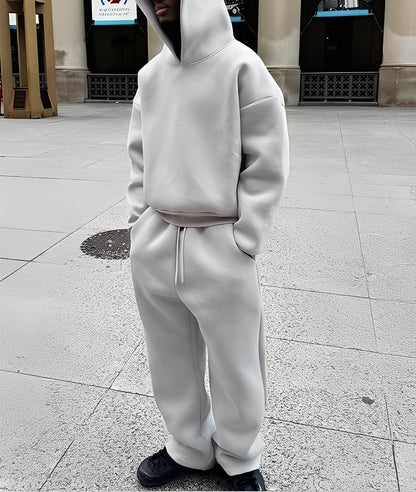 Marco - Rento ylisuurikokoinen hupparisetti miehille