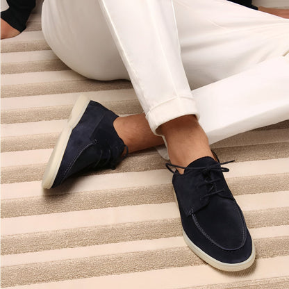 Andrew - Rentoja matalia mokkasiineja mokkanahasta miehille