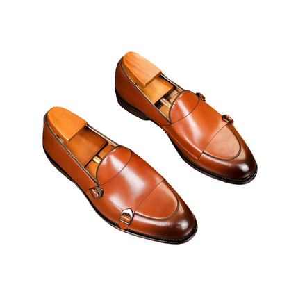 Bryan - Muodolliset miesten nahkatohvelit kaksoissoljella