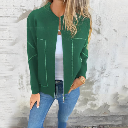 Chelsea - Tyylikäs takki vetoketjulla naisille