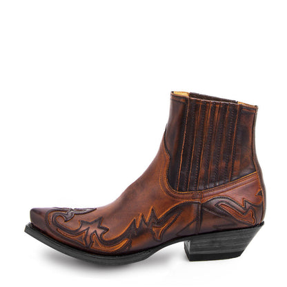 Geraldine - Retro-Cowboystiefel aus Leder naisille