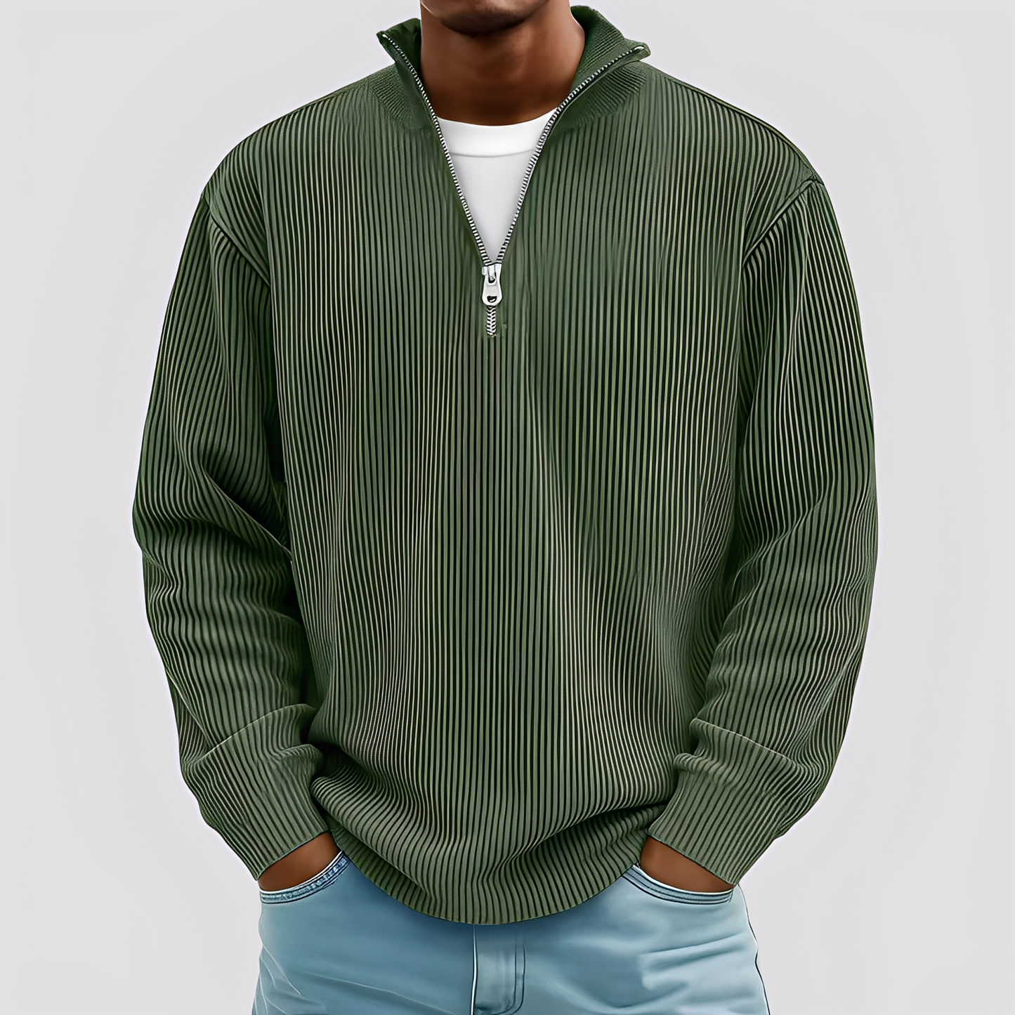 Henry - Moderni, vapaa, lämmin villapaita miehille