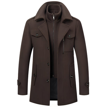 Merrill - Tyylikäs lämmin villakangastakki miehille