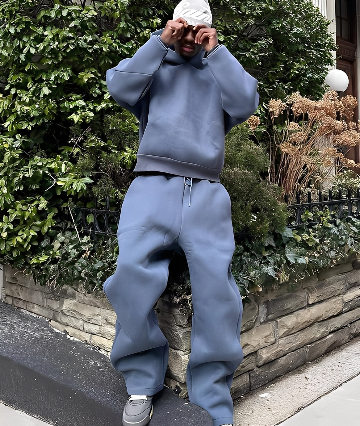 Marco - Rento ylisuurikokoinen hupparisetti miehille