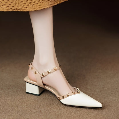 Paula - Elegantit korkokengät terävillä niiteillä naisille