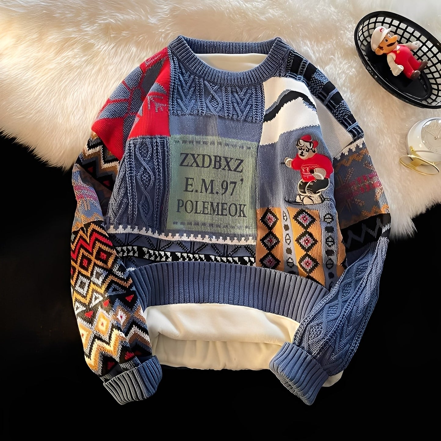 Charles - Tyylikäs, vapaasti neulottu joulupaita naisille