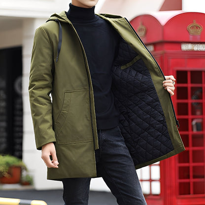 Derren - Rento, kevyt takki hupulla miehille