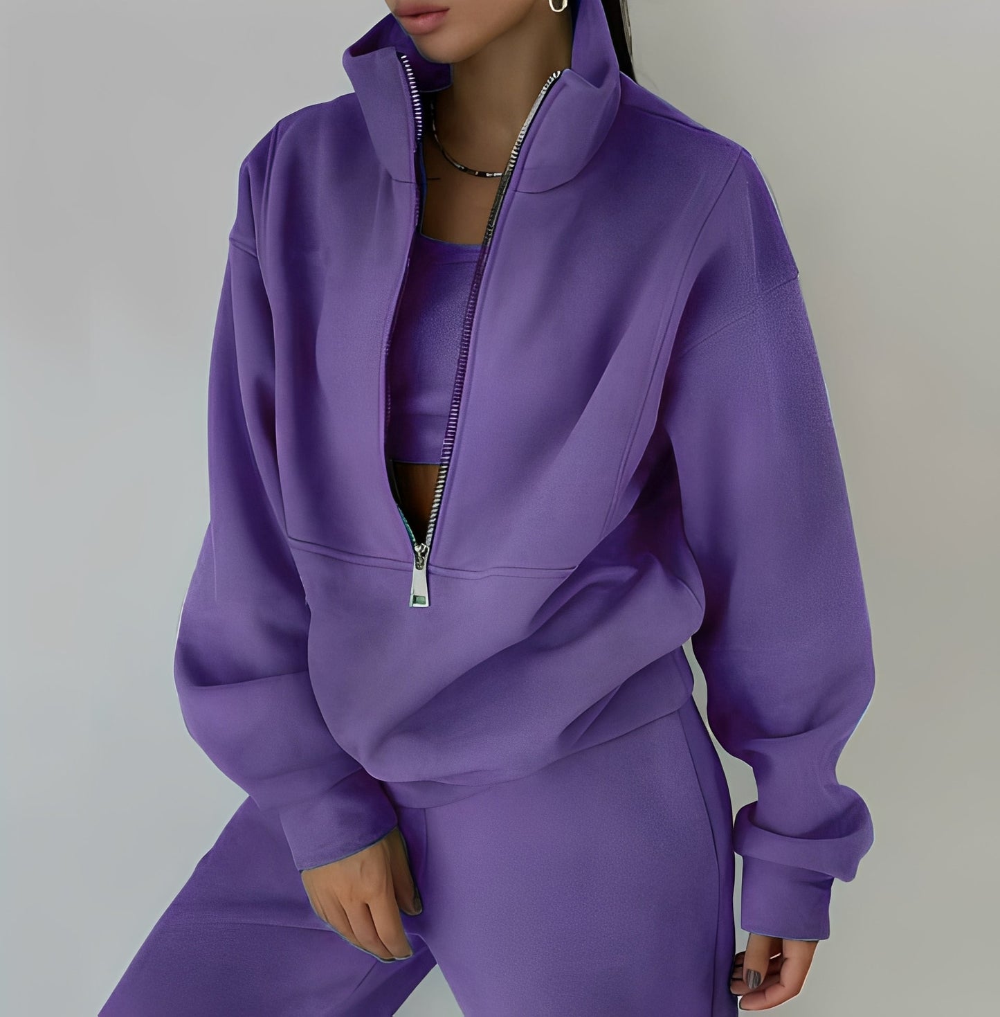 Mélissa - Kaksi-osainen ylisuuri rento verryttelypuku