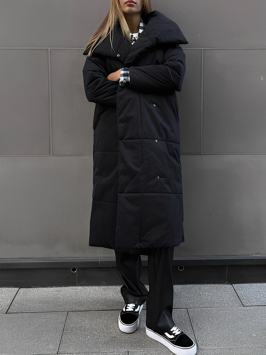 Adaline - Pitkä, lämmin, topattu takki naisille