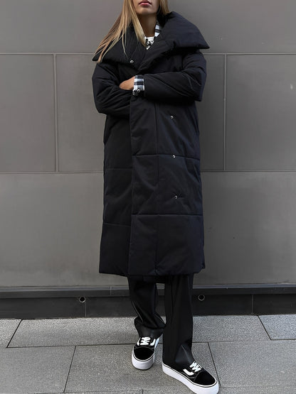 Adaline - Pitkä, lämmin, topattu takki naisille