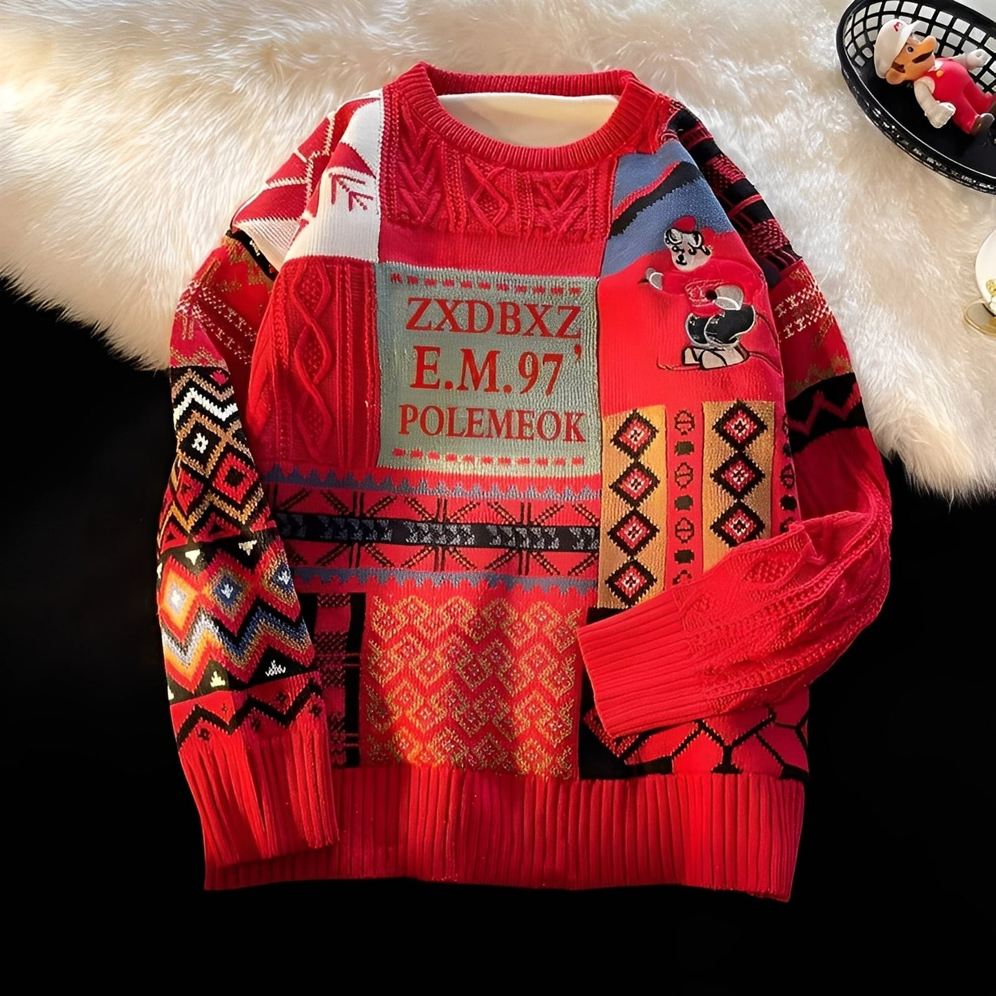 Charles - Tyylikäs, vapaasti neulottu joulupaita naisille