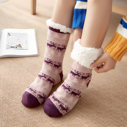 Clarice - Tyylikkäät keskipituiset joulusukat naisille