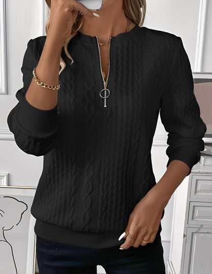 Davida - Tyylikäs, pehmeä tikattu pusero naisille