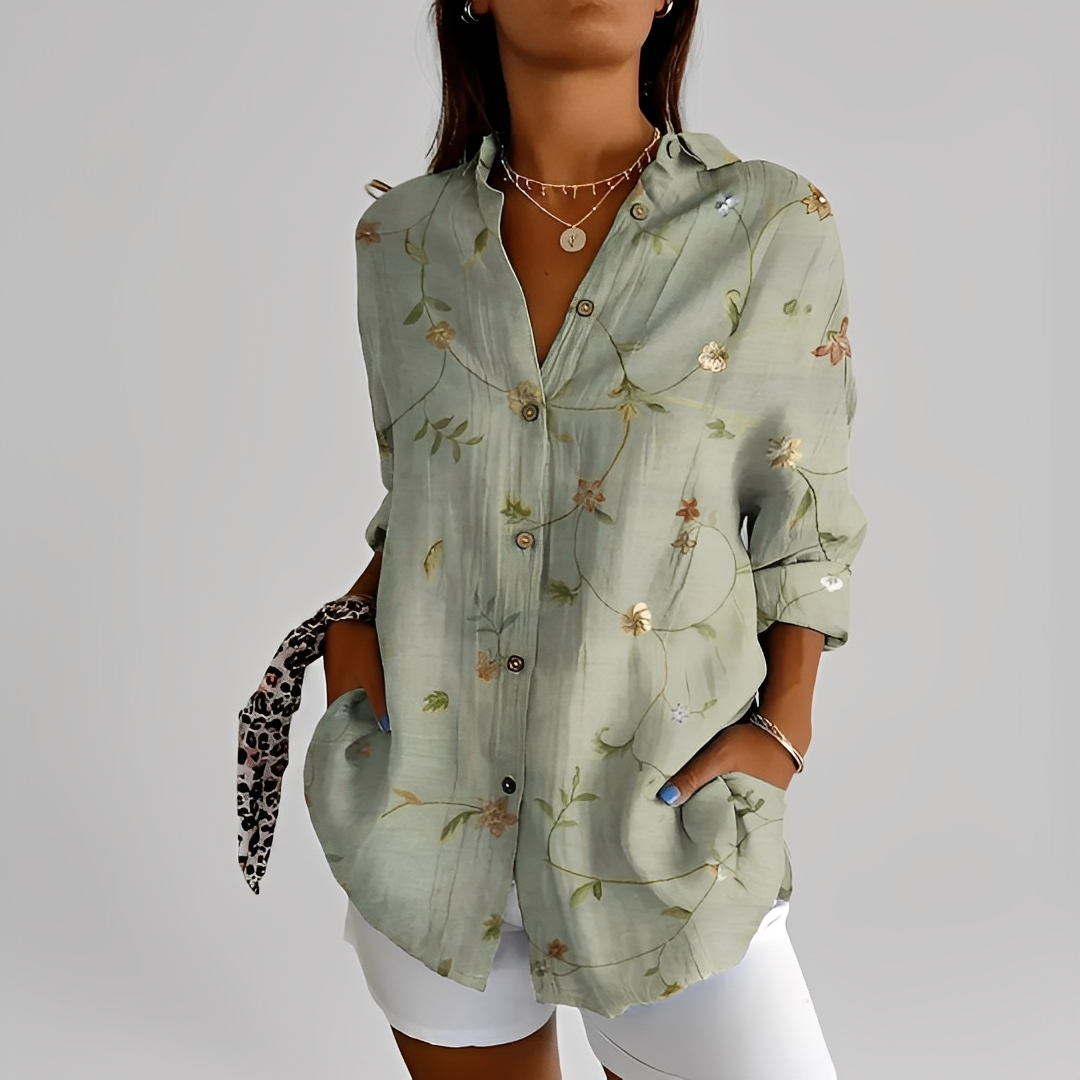 Annick - Elegantti pitkähihainen naisten pusero