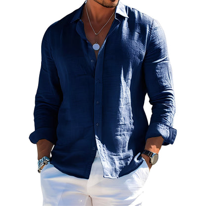 Félicien - Pitkähihainen klassinen pikeepaita miehille