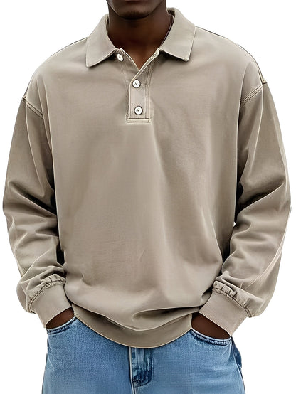 Clayton - Klassinen pitkähihainen pikeepaita miehille