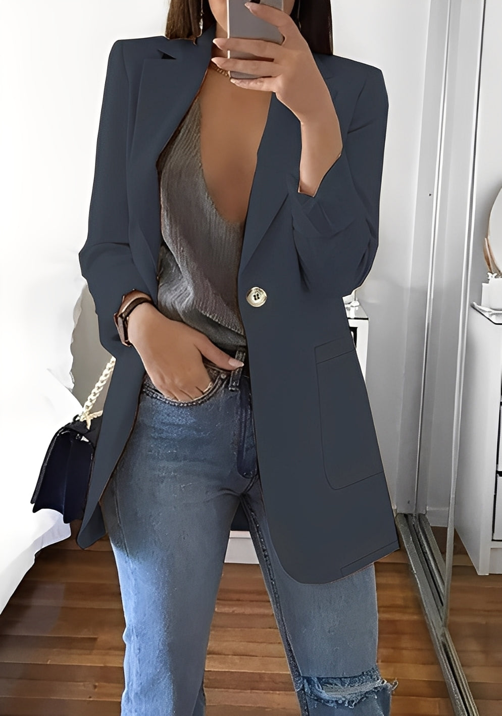 Stephanie - Tyylikäs, kapealinjainen bleiseri naisille