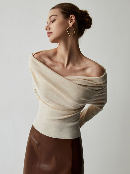 Yasmin – Olkaimeton neulepaita