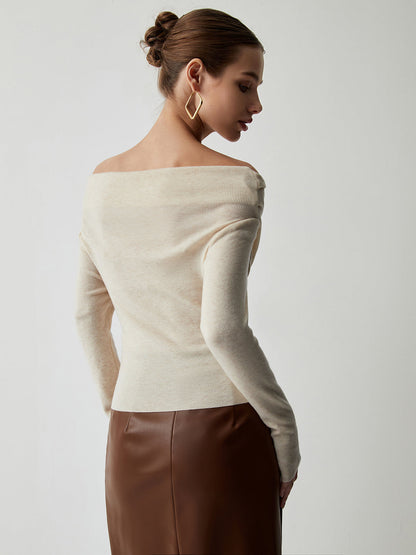 Yasmin – Olkaimeton neulepaita