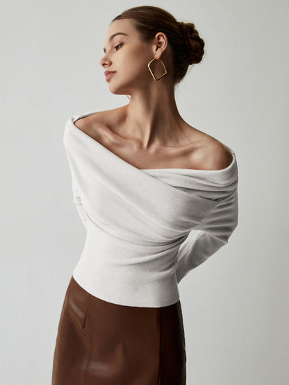 Yasmin – Olkaimeton neulepaita