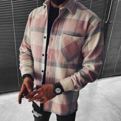 Ben – Kariutettu Overshirt rintataskulla miehille