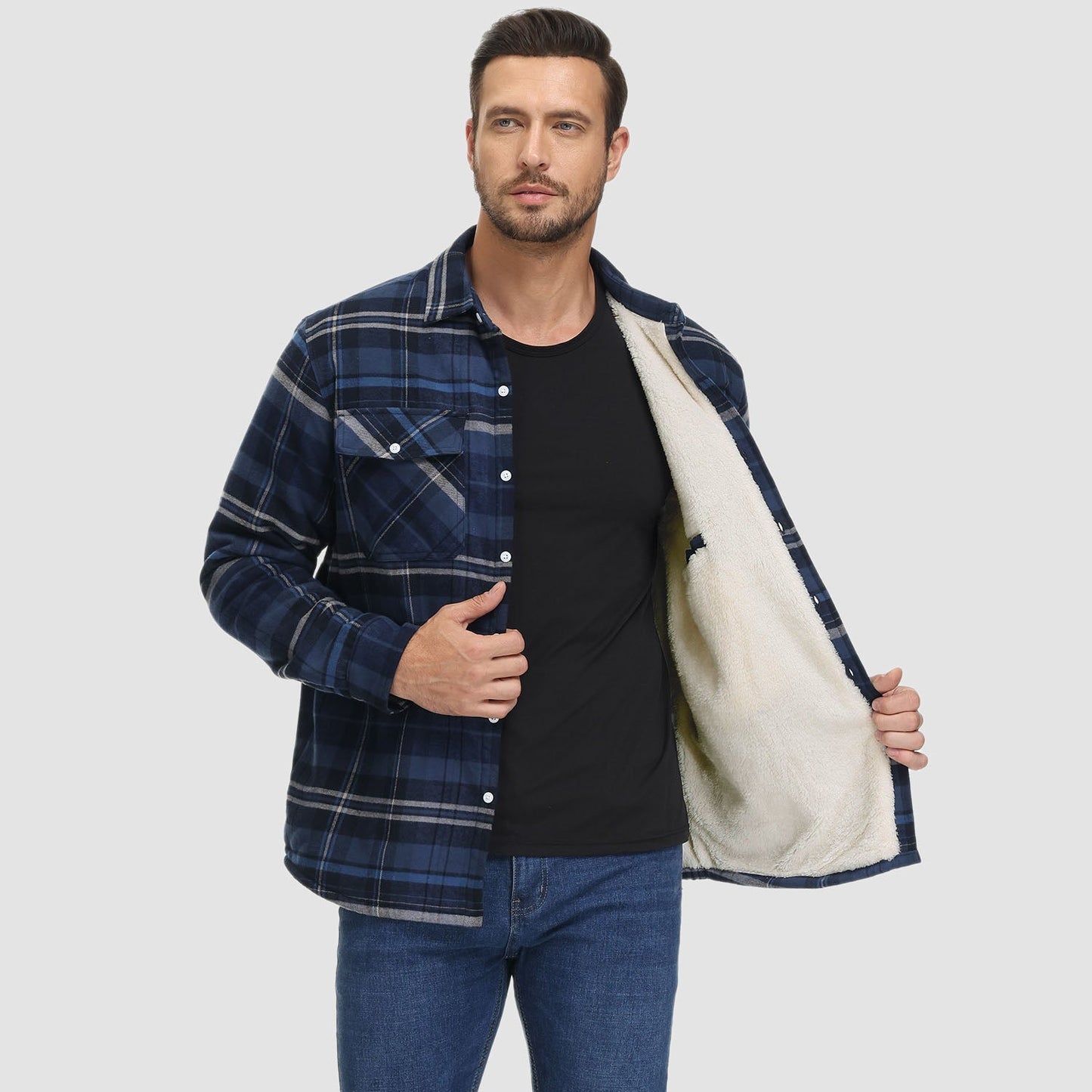 Marlon – Karhinen Talvi Overshirtjacke Miehille