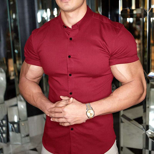 Ben – Slim Fit Lyhythihainen Paita