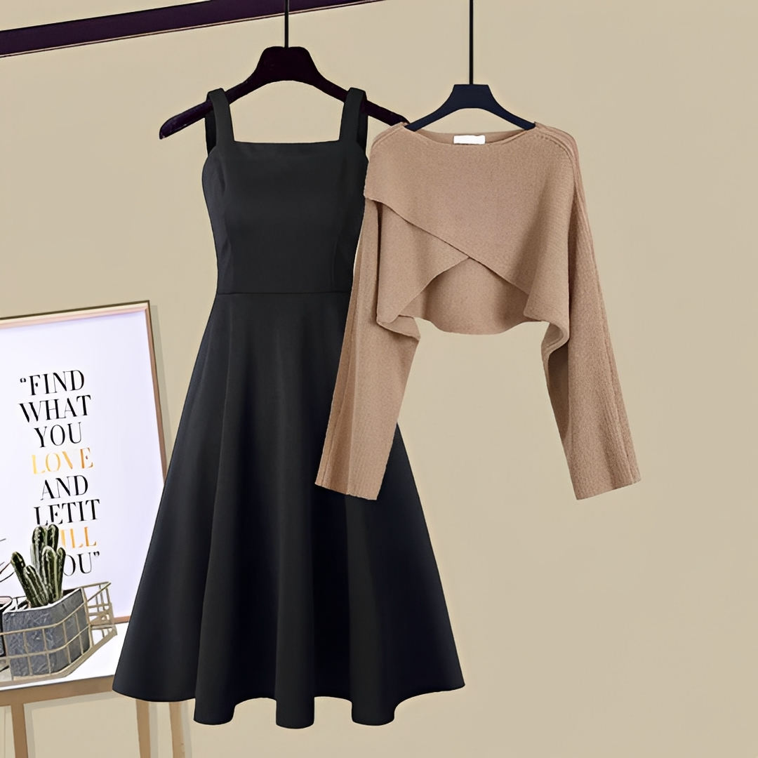 Violaine - Elegantti neulottu mekko-asu naisille