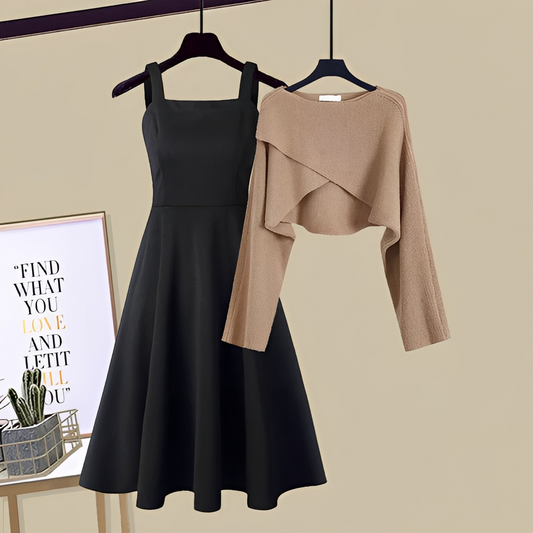 Violaine - Elegantti neulottu mekko-asu naisille